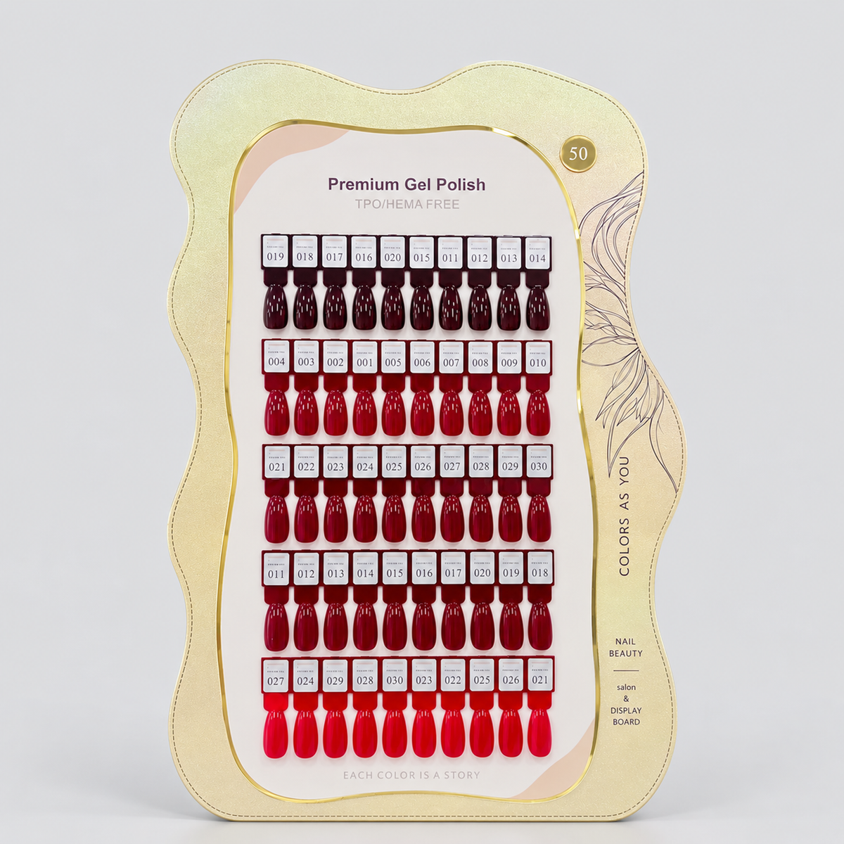 Curved Magnetic Nail Art Display Board