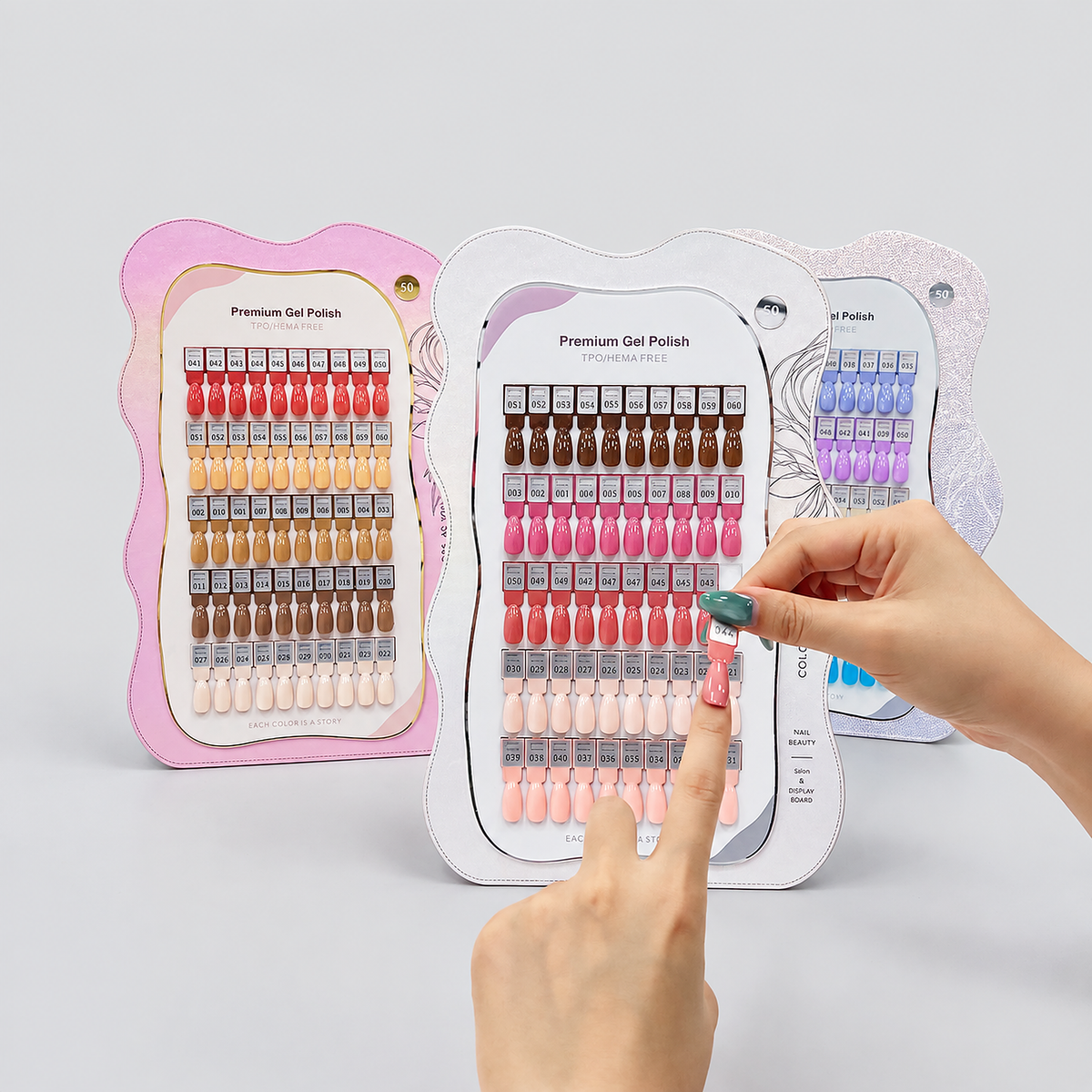 Curved Magnetic Nail Art Display Board